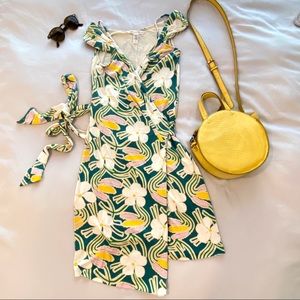Diane Von Furstenberg Mini Wrap Dress 100% Silk